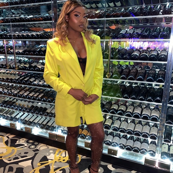 Lime green tux dress - Picture 1 of 1